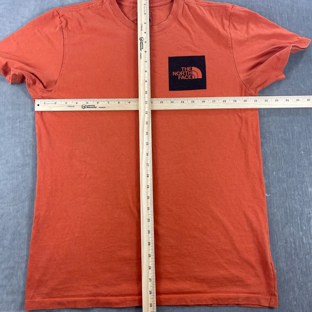 The North Face Mens Large Orange Short Sleeve Logo Graphic T-Shirt